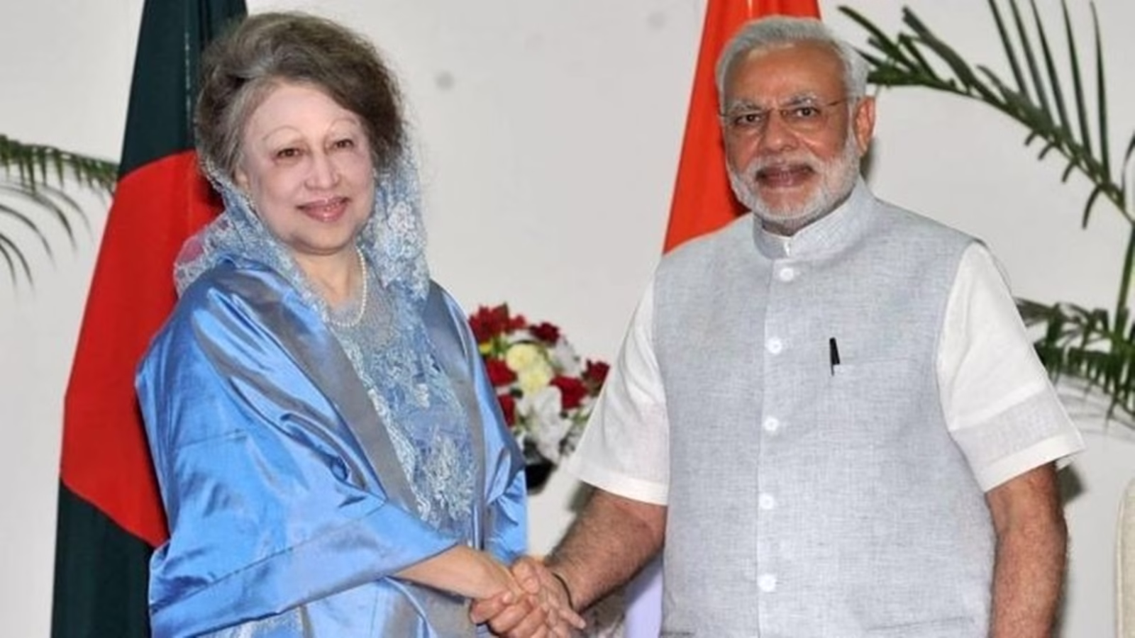 Khaleda zia Narendra Modi
