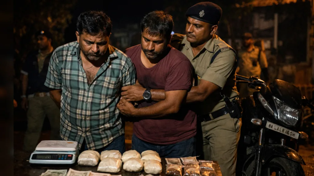 Smuggling in Lalgola: ২৮৫ গ্রাম হেরোইন উদ্ধার, লালগোলায় মোটরবাইক-সহ ধৃত দু’জন 1 Smuggling in Lalgola
