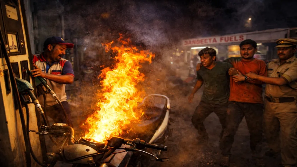 Raipur: পেট্রল পাম্পে ধূমপান! বাধা পেয়ে জ্বালানির ট্যাঙ্কে লাইটার নিক্ষেপ! তারপর? 1 raipur