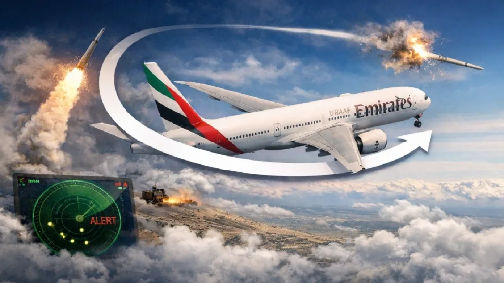Emirates Flights Rare Move: ইরানের মিসাইল থেকে বাঁচতে মাঝ আকাশেই ইউ-টার্ন, কোনওমতে বাঁচল মুম্বই-দুবাই বিমান 1 Emirates Flights Rare Move