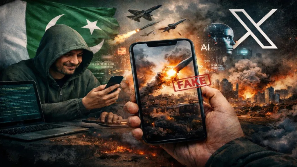 pakistani man used fake x accounts to spread ai generated war videos
