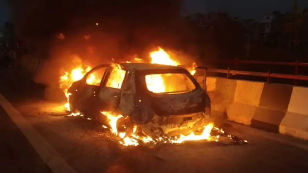 Alwar Car Fire