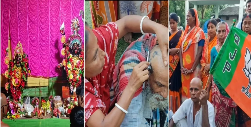 Hingalganj Kali Puja BJP Workers