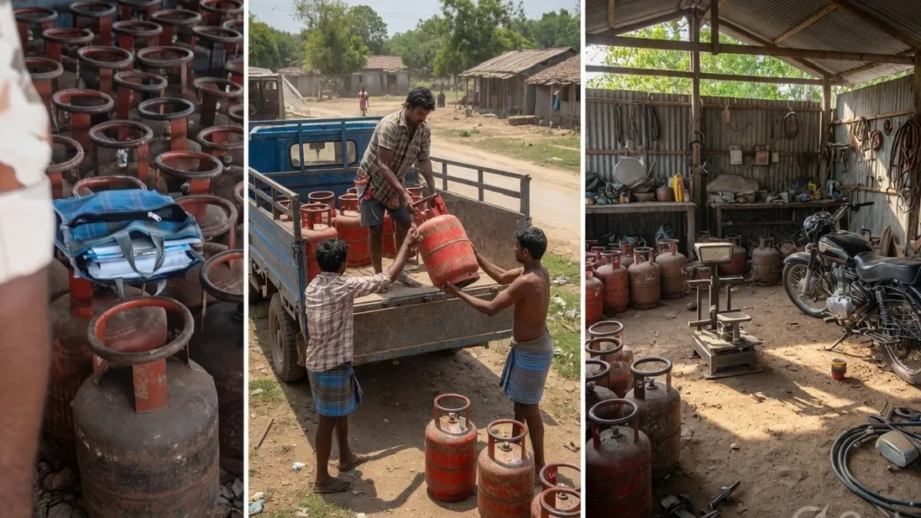 Illegal LPG Gas Cylinder Supply