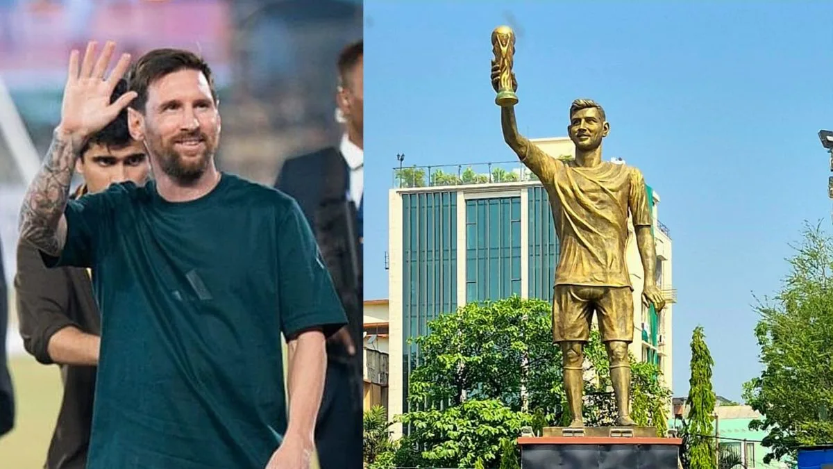 Messi Statue in Kolkata