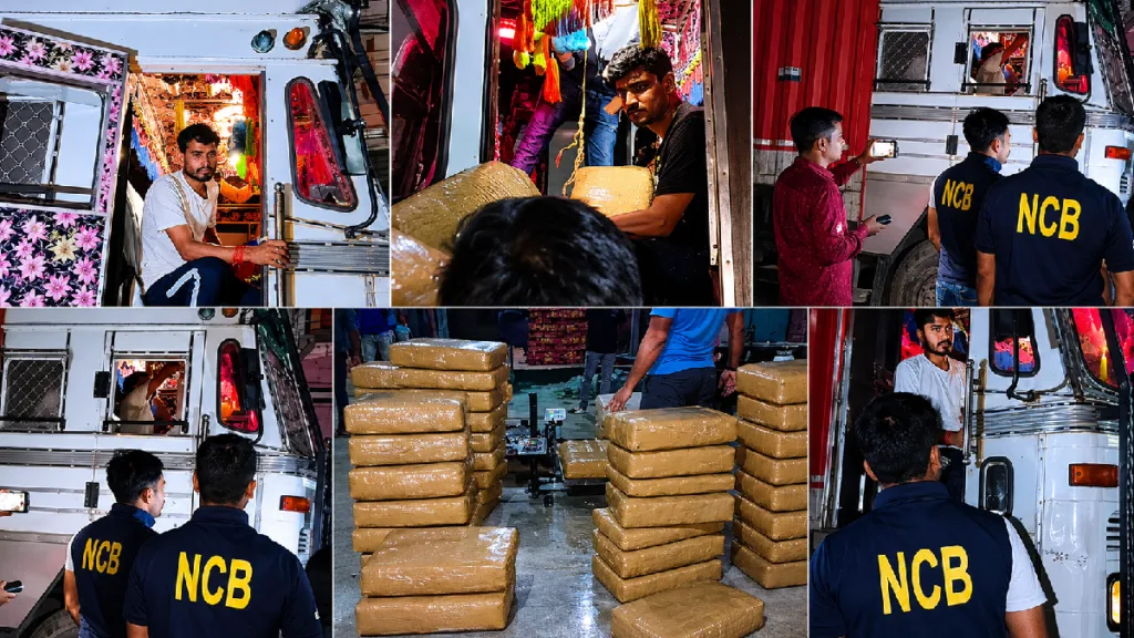 চালকের কেবিনে গোপন চেম্বার, সেখান থেকেই উদ্ধার ৮০০ কেজি গাঁজা 1 NCB Operation Assam