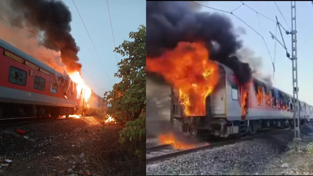 Rajdhani Express Fire