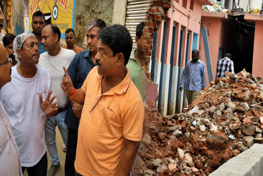 তৃণমূল পরিচালিত বনগাঁ পুরসভায় শৌচালয় ভাঙায় বিতর্ক, চেয়ারম্যানের উপরে ক্ষোভ বিজেপি বিধায়কের 1 Bangaon Public Toilet Demolition