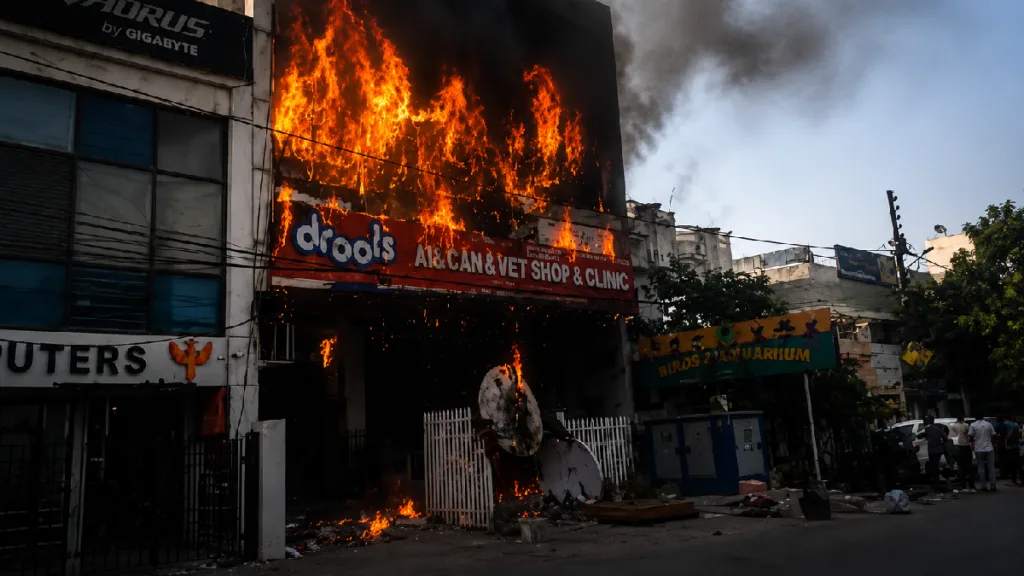 Lucknow Coaching Centre Fire