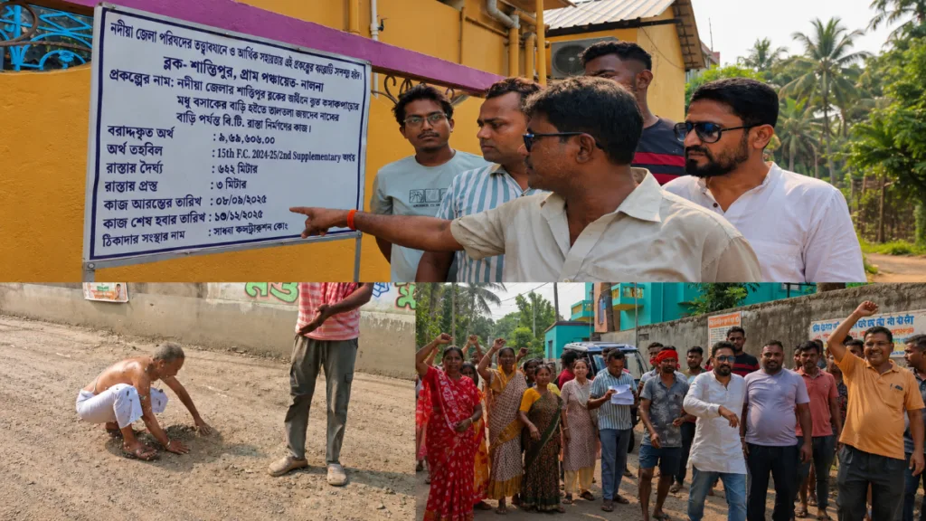 Shantipur Road Making Allegation