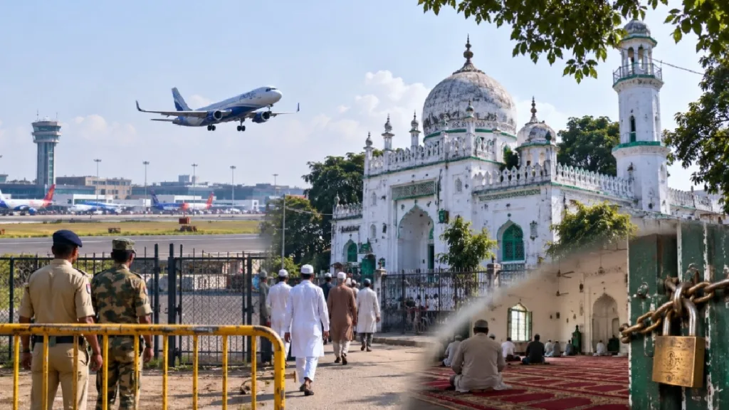 দমদম বিমানবন্দরের রানওয়ে সম্প্রসারণে পদক্ষেপ, আপাতত বাঁকড়া মসজিদে বন্ধ নামাজ 1 Bankra Mosque Dum Dum Airport