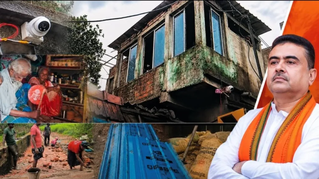 বারুইপুরে গণপিটুনি কাণ্ডে নিহত ইন্দ্রজিৎ মণ্ডলের বাড়িতে প্রশাসনের তৎপরতা, মুখ্যমন্ত্রীর সফরের আগে নতুন শেড-CCTV 1 Baruipur Incident