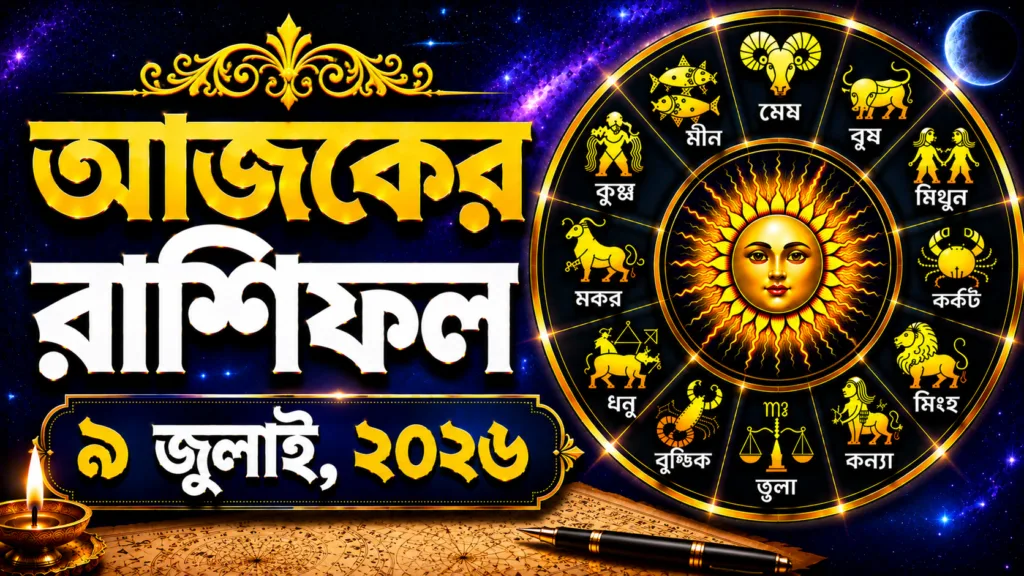 দাম্পত্যে কলহের সম্ভাবনা বৃষ রাশির জাতকের, বাকিদের কপালে কী? 1 Daily Horoscope 9th July 2026