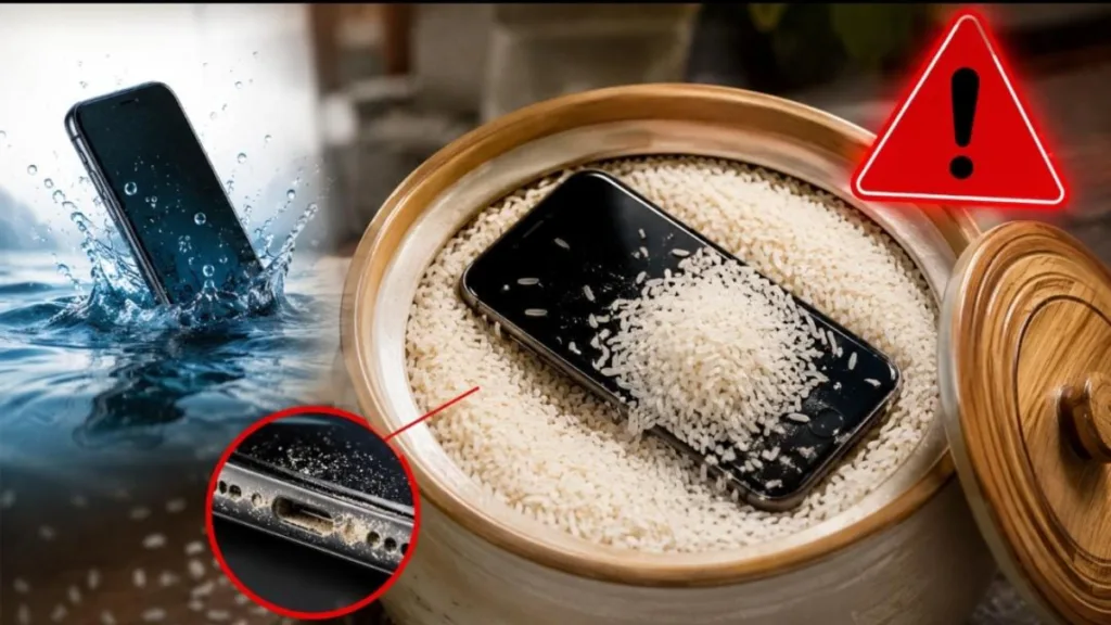 চালের ড্রামে ভেজা ফোন? উপকারের চেয়ে অপকারই বেশি! 1 Wet Phone in Rice