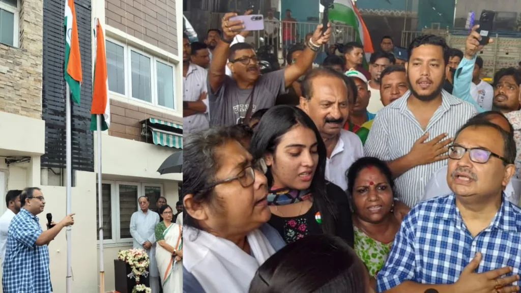 স্বাধীনতা দিবসে উৎসবের মেজাজ বাংলায়, পতাকা উত্তোলন থেকে সীমান্তে মিষ্টি বিনিময় 3 Independence Day Celebration 5
