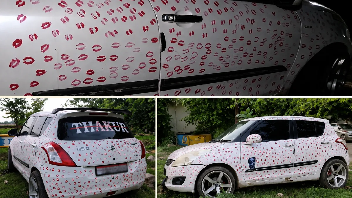 Hindustan News Point | State, National, Sports, Utility News 19 Lipstick Car Marks