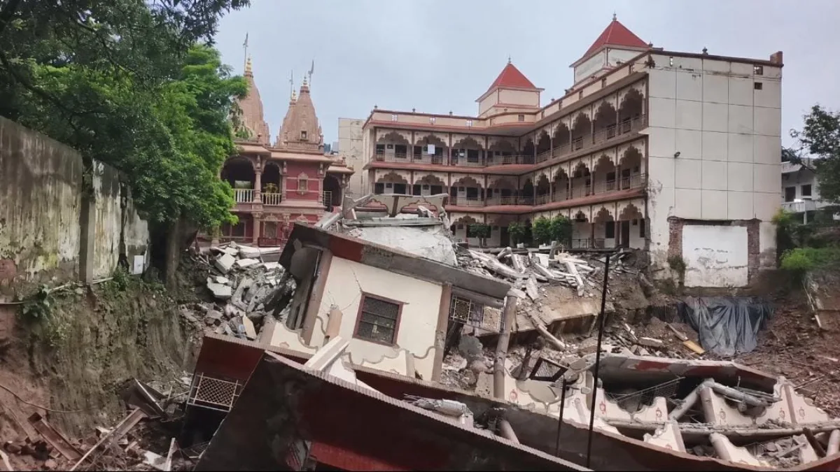 Prayagraj Temple Wall Collapse