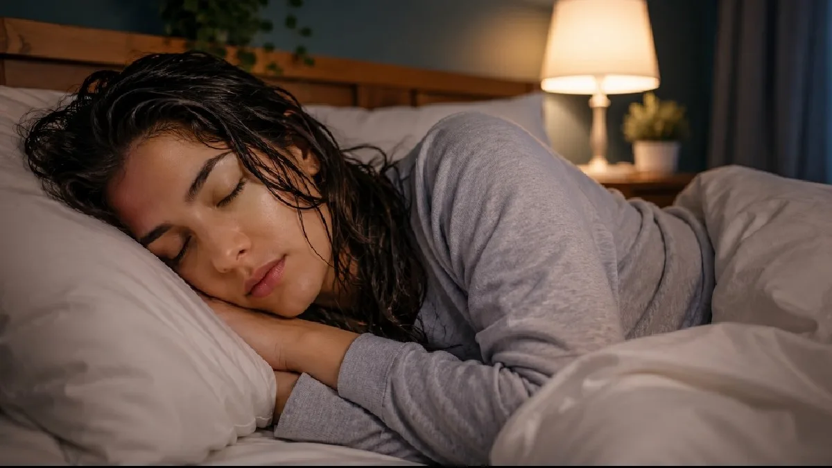 Sleeping with Wet Hair