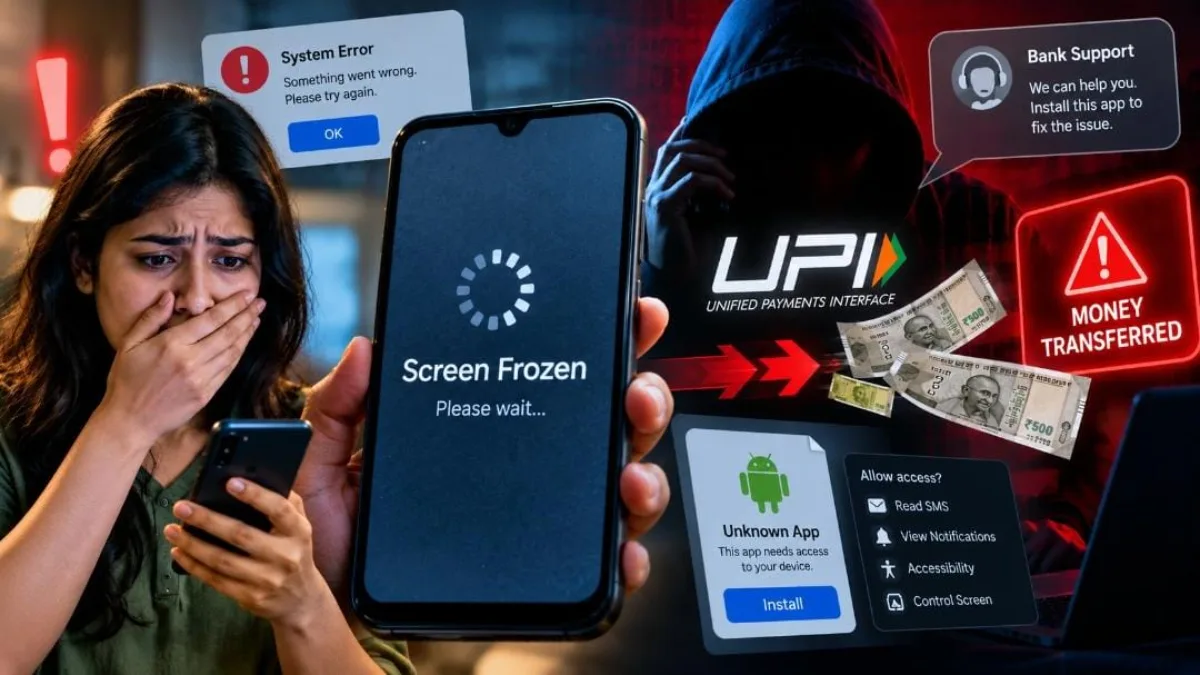 Frozen Screen UPI Scam