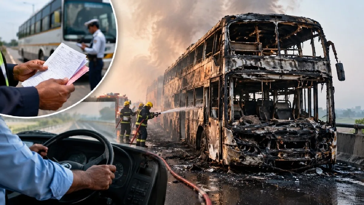 Noida Bus Fire