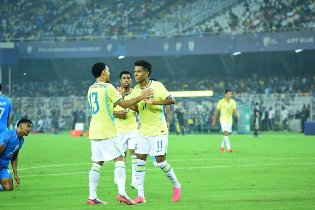 ব্রাজিলের দাপট যুবভারতীতে, ৪ গোলে হারলেও নজর কাড়ল ভারত 2 1001207191