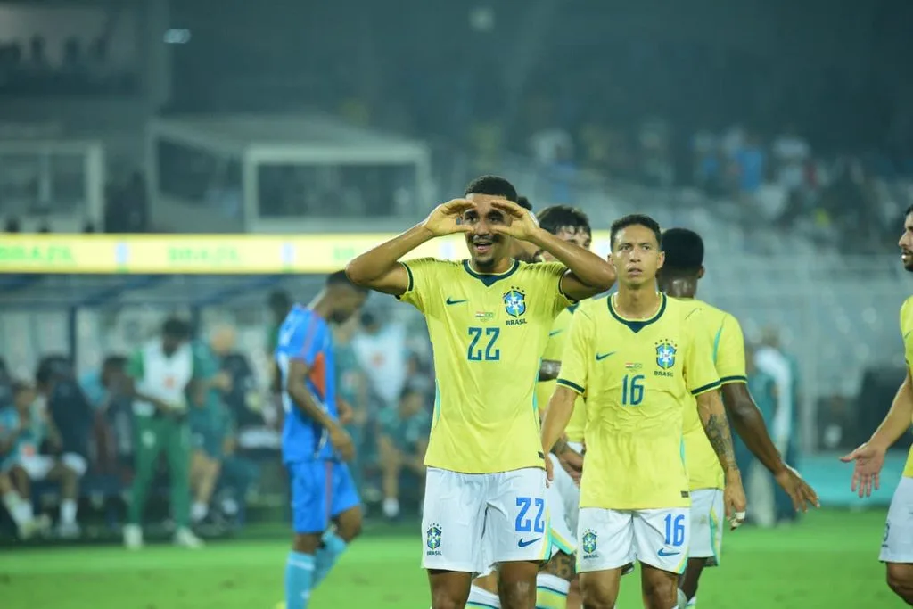 ব্রাজিলের দাপট যুবভারতীতে, ৪ গোলে হারলেও নজর কাড়ল ভারত 1 1001207192 1