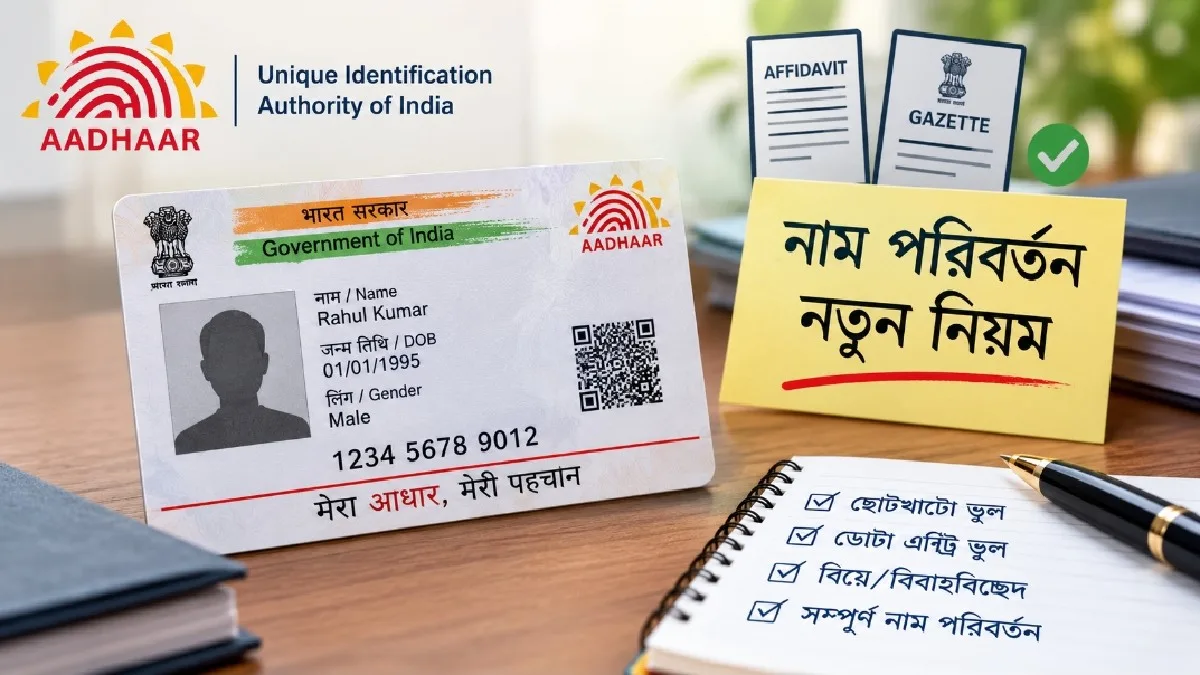Aadhaar Name Correction