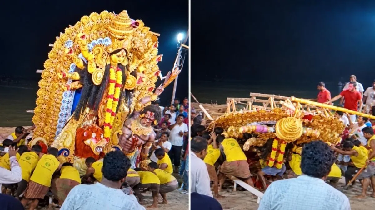 Durga Idol Collapse